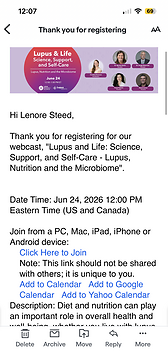 lupus, nutrition, and the Microbiome
