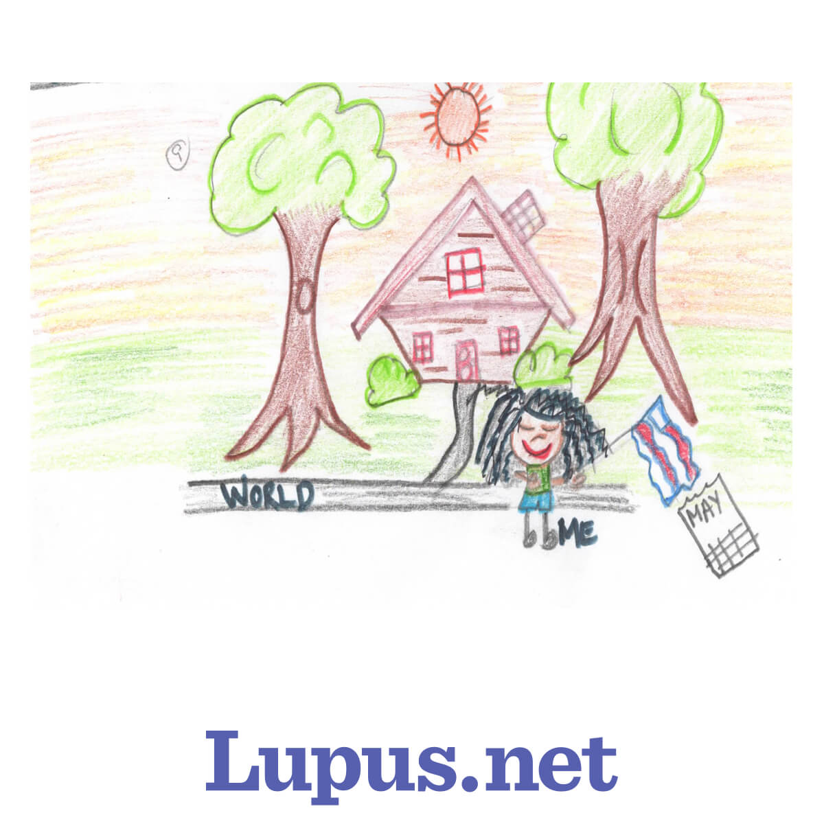 Life With Lupus Through The Seasons Comic, celebrating outside in May