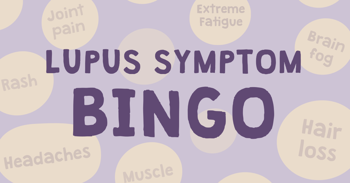 Lupus Symptom Bingo image